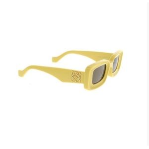 Loewe Square Frame Sunglasses Yellow